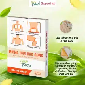 Miếng dán nóng giảm đau xương khớp Eden Farm