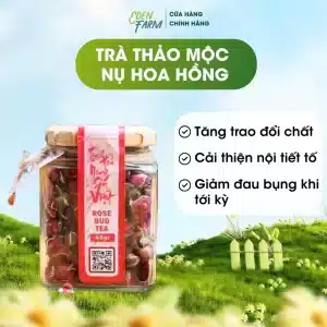 Trà thảo mộc nụ hoa hồng sấy lạnh Eden Farm